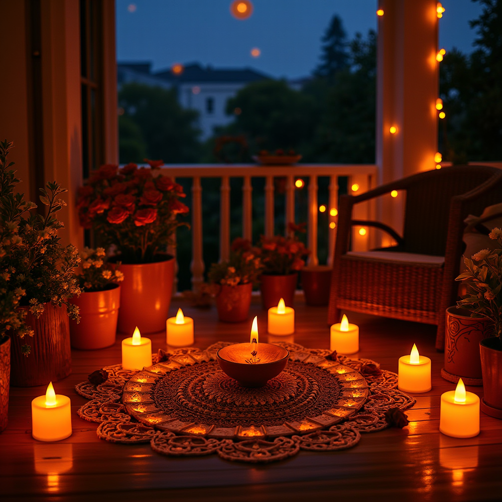 Tealight Diwali Scenes