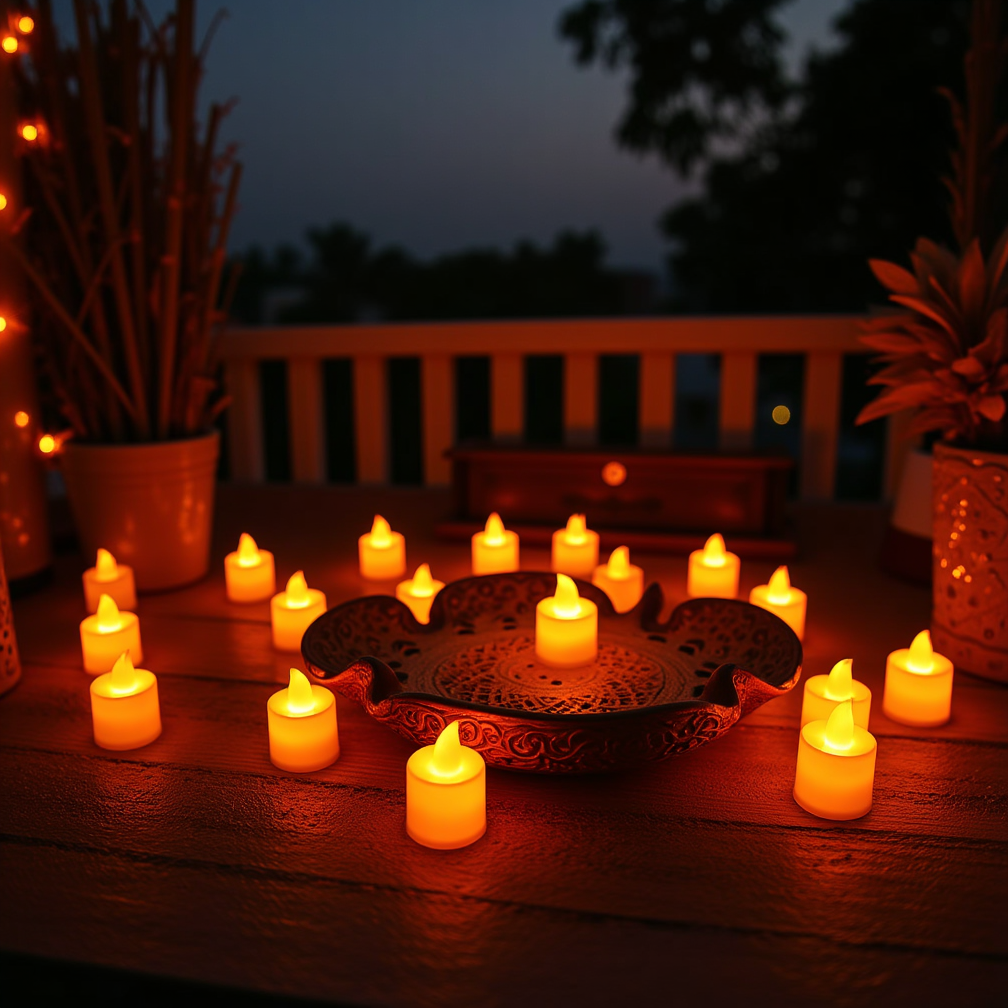 Tealight Diwali Scenes