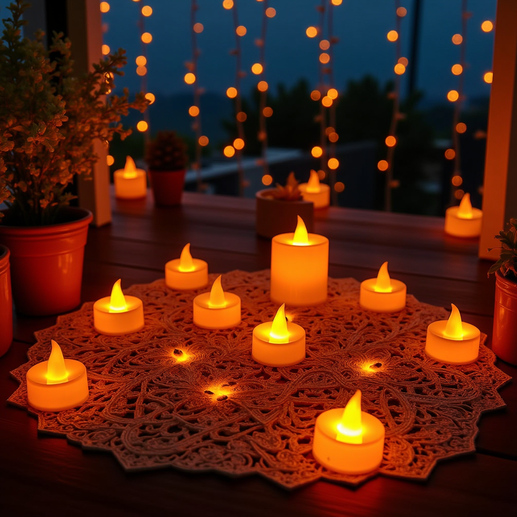 Tealight Diwali Scenes